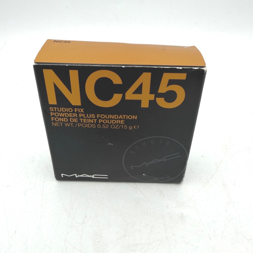 MAC Studio Fix Powder Plus Foundation NC45 Matte Finish 0.52oz 15g New in Box